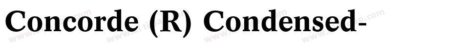 Concorde (R) Condensed字体转换